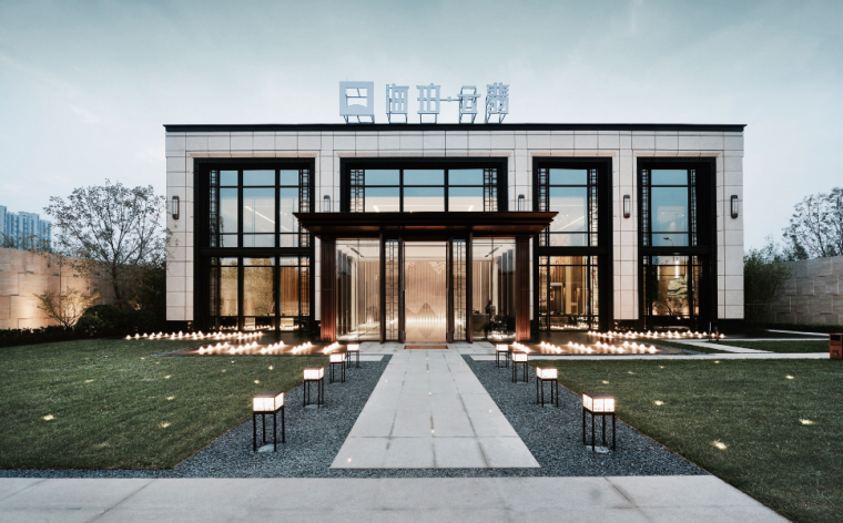 [北京]绿地海珀云翡售楼空间设计方案文本-外观效果