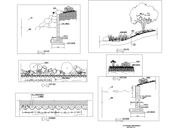 塑石施工图纸资料下载-[四川]组团绿地住宅小区景观设计施工图