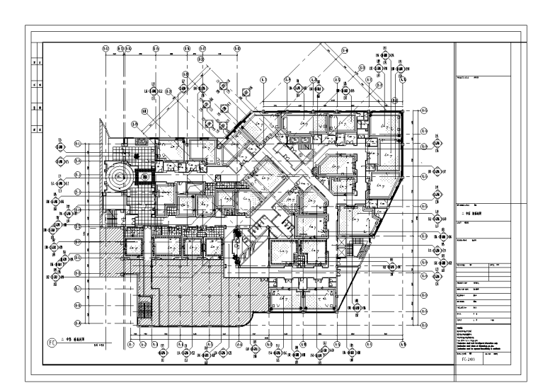 整套酒店建筑资料下载-酒店中餐厅整套室内设计施工图（含施工图JPG）