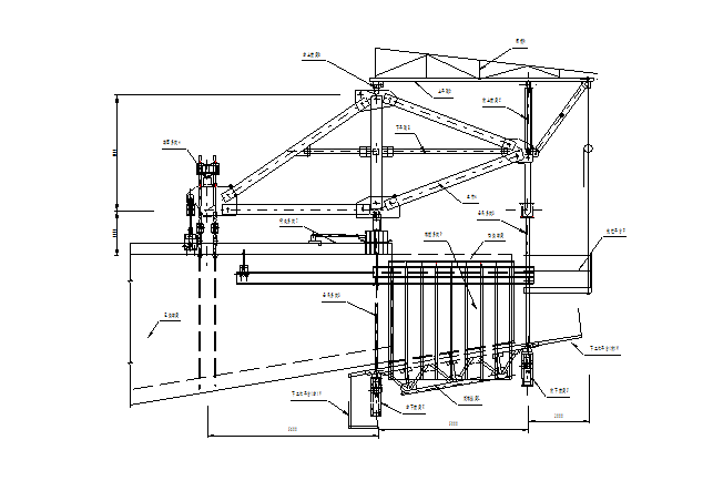 挂篮悬臂浇筑施工技术-桁架式挂篮