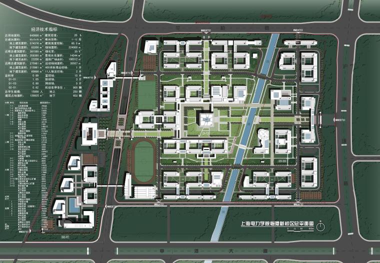 [上海]现代风格空间雕塑感高等院校建筑设计方案文本-5