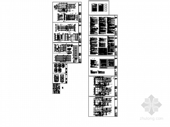 [浙江]4层市级城建档案馆库房建筑施工图-总缩略图 