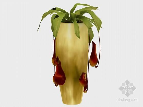 盆栽植物3d模型资料下载-艺术盆栽3D模型下载
