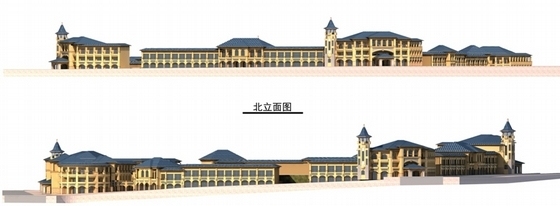 [重庆]简欧式豪华住宅区规划设计方案文本-简欧式豪华住宅区规划设计立面图