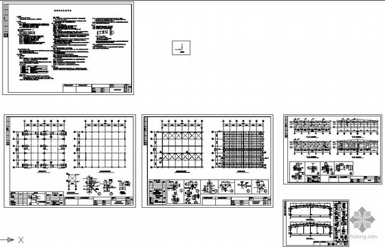 钢结构厂房主体图纸资料下载-青岛某钢结构厂房图纸
