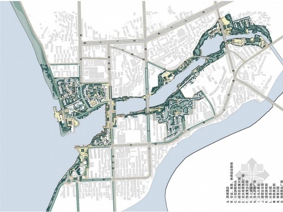 城市大道两侧用地城市设计资料下载-[江西]城市生态湖泊两侧景观及土地开发修建性详细规划方案