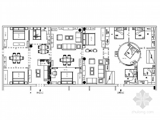 中式家具展厅施工图资料下载-[邢台]大型家具企业现代风格展厅装修施工图