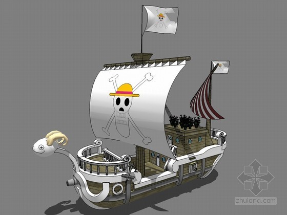 海盗船sketchup资料下载-海盗船SketchUp模型下载