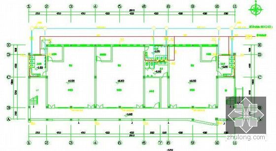 [安徽]幼儿园教学楼建筑安装工程量清单计价实例(含施工图纸)-一层给排水平面图