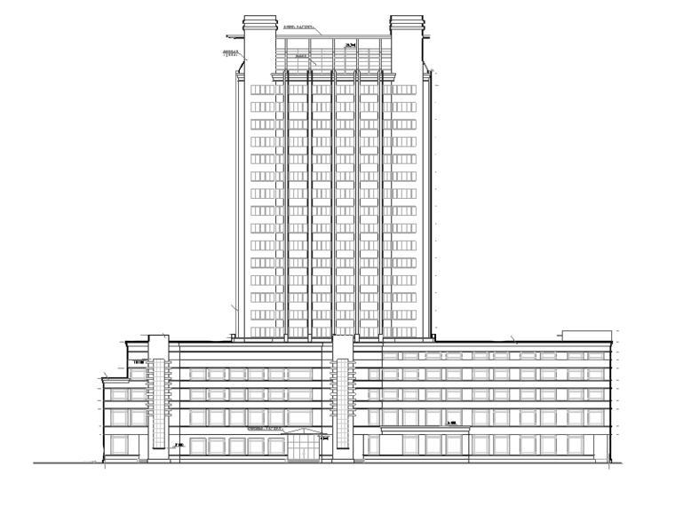 宾馆全套建筑施工图资料下载-塘栖酒店大厦建筑施工图（全套图纸）