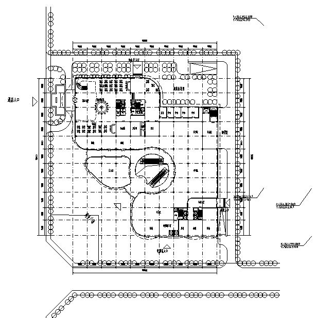 [四川]酒店建筑立面图及平面图设计（含skp模型）-酒店建筑立面图及平面图设计（含skp模型）