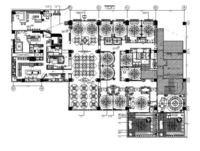 中式餐饮建筑室内设计资料下载-[上海]古朴中式风餐厅室内设计施工图（含效果图）