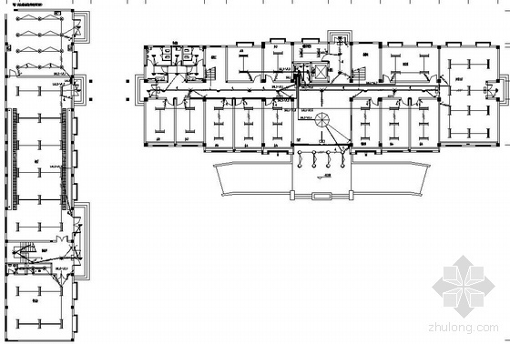 2层办公楼电气图资料下载-某派出所五层办公楼电气图