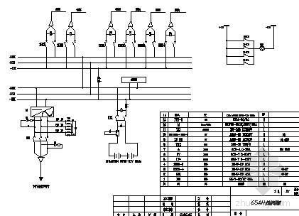 直流屏电气图纸资料下载-65AH直流屏系统图