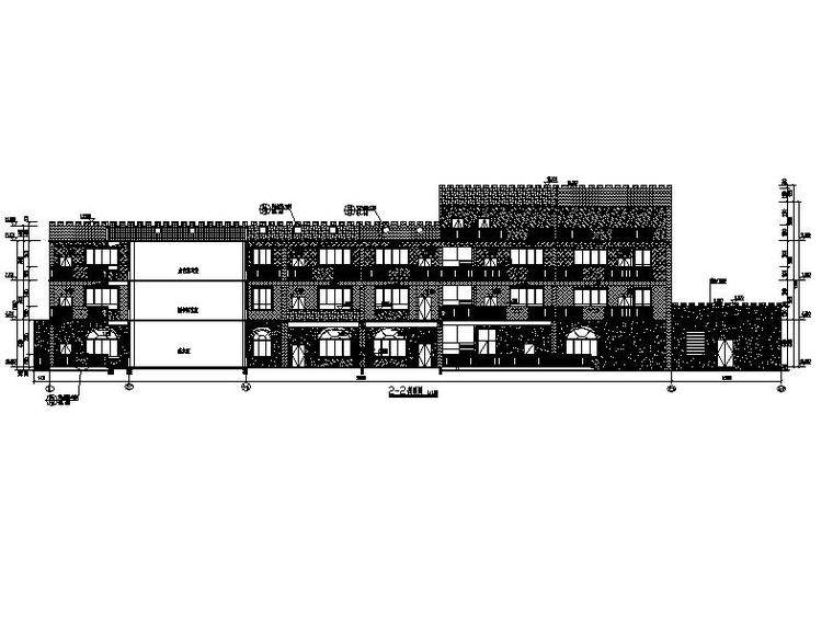 [广州]三层欧式风格涂料外墙镇级幼儿园建筑施工图-三层欧式风格涂料外墙镇级幼儿园建筑施工图