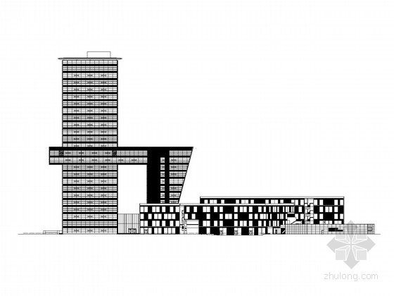 施工图24层资料下载-[上海]24层国际设计中心建筑施工图（知名设计）