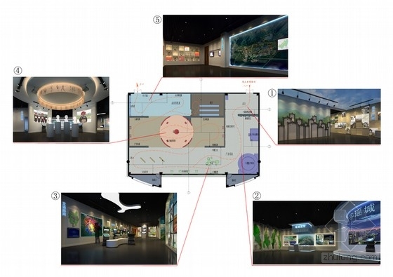 [广东]少数民族特色现代博物馆室内装修设计方案索引图 