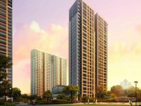 住宅小区景观psd资料下载-住宅小区