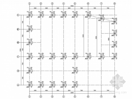 单层管桁架结构施工图资料下载-[广东]单层管桁架结构厂房结构施工图