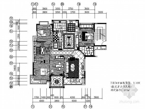 裕华四期精品样板房资料下载-[江西]赣州精品新古典主义风格样板房设计施工图