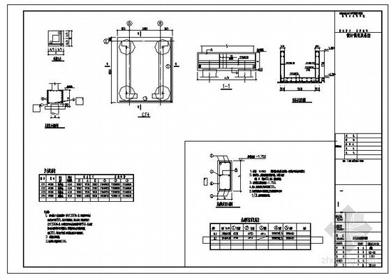 基础梁承台资料下载-某承台基础梁配筋节点构造详图