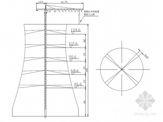 冷却塔施工措施资料下载-[武汉]电厂冷却塔MC230塔吊安装和拆卸施工方案