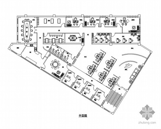 杭州办公空间设计资料下载-某办公空间设计图