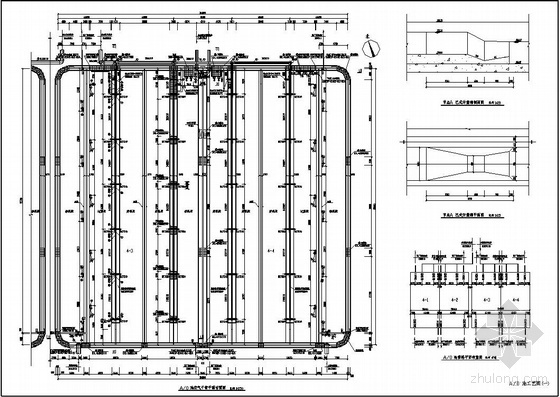 CAD气浮池图资料下载-A/O池工艺图
