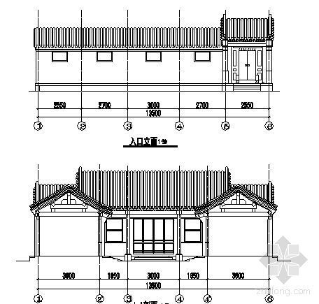 某四合院建筑方案图-2