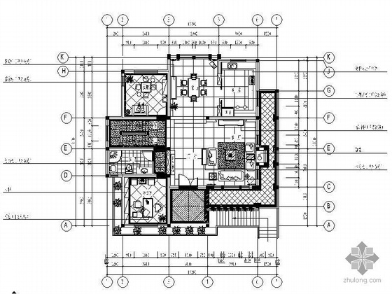 巴洛克风格别墅设计图纸资料下载-双层简欧风格别墅设计图