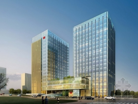 商务办公CAD施工图资料下载-[北京]17层商务办公楼建筑方案文本(含cad)