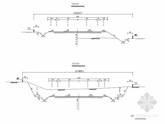 市政50米路面结构图资料下载-[安徽]二级公路路基路面设计图纸全套205张（路基宽12m 路面宽度9米）