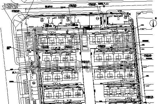 小区给水总平面CAD资料下载-某小区给水排水总平面