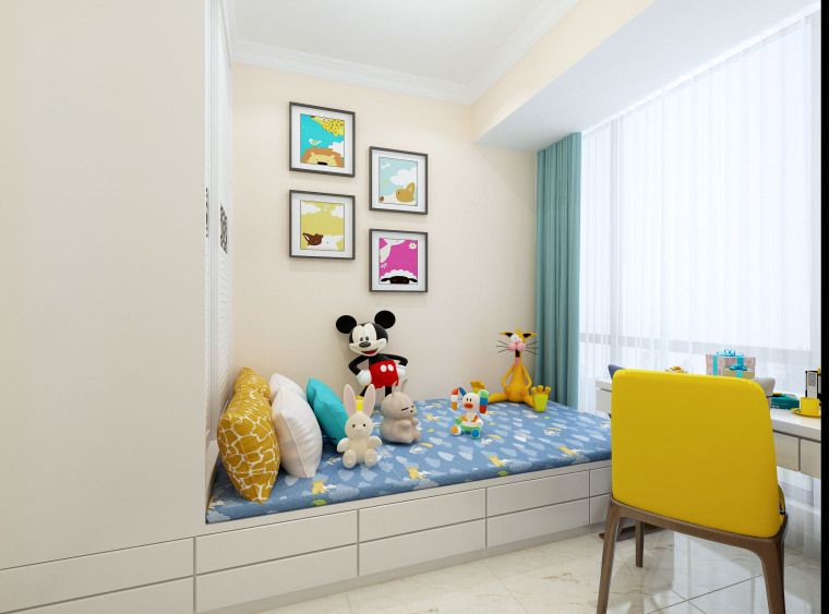 儿童壁纸CAD资料下载-杭州猫舍装饰儿童房装修布置方法
