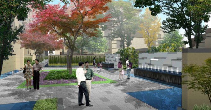 洋房花园资料下载-[江苏]港式生态智能化花园洋房别墅区景观设计方案