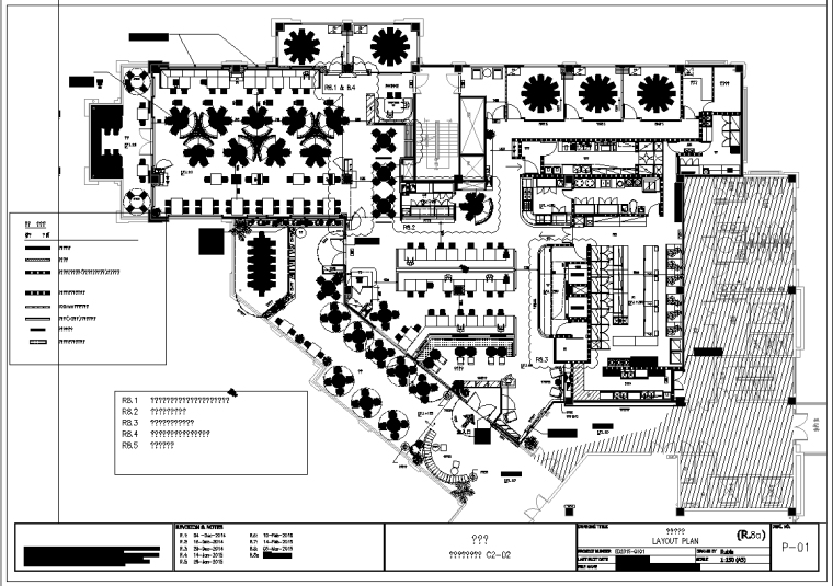 室内设计ppt案例资料下载-花悦庭主题艺术餐厅室内设计施工图（附效果图）