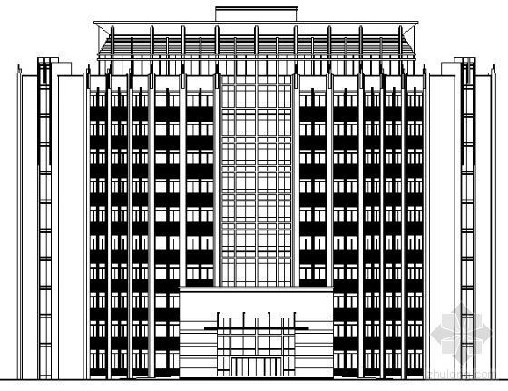 国税局室内设计资料下载-[衡阳市]某国税局办公大楼建筑方案扩初图