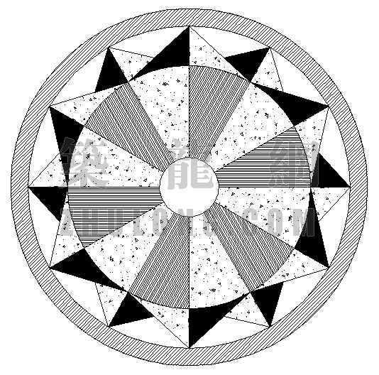 铺地平面图9资料下载-圆形铺地9