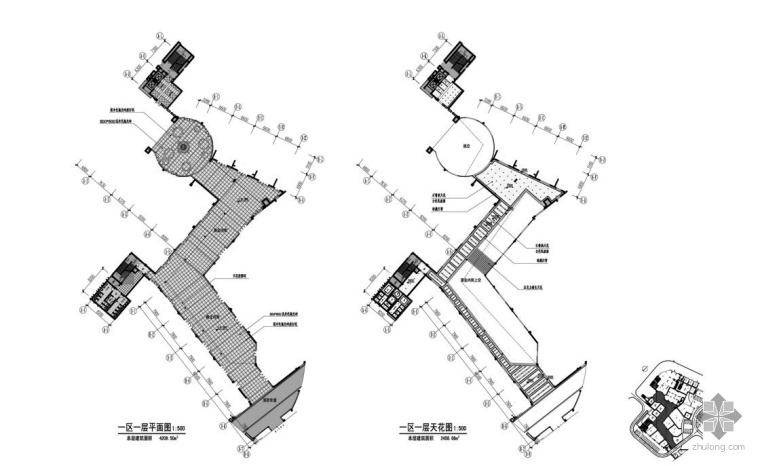 塔楼公共空间室内方案资料下载-某商业公共空间室内设计图（含效果）