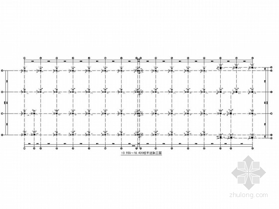 [温州]地上四层框架结构车间厂房结构施工图-13.920～18.420柱平法施工图 