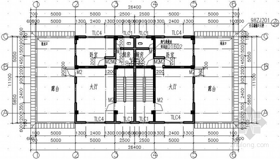 二层框架结构全套施工图资料下载-四层框架结构别墅全套施工图