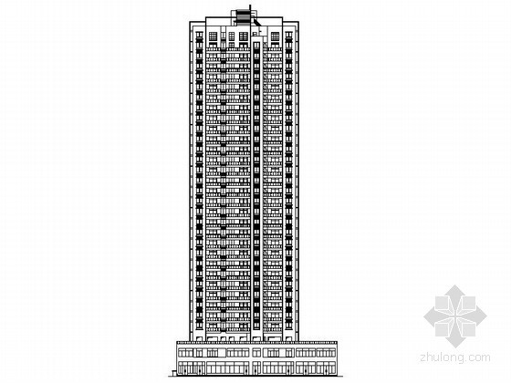 18层商住楼效果图资料下载-某三十二层商住楼建筑施工图