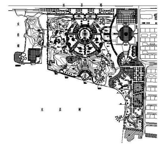 杭州西湖文化广场图资料下载-山东城市文化广场景观施工图（一）