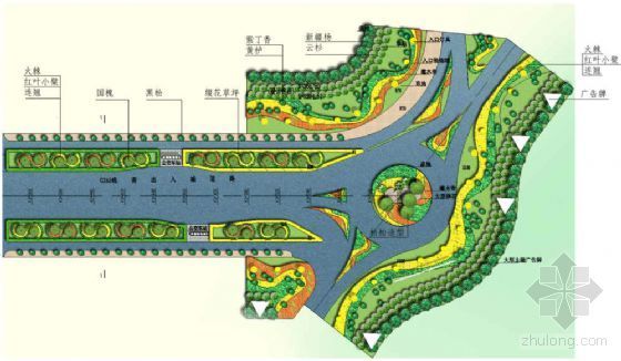 道路标准段绿化配置资料下载-[甘肃]某市道路第一标准段绿化配置方案