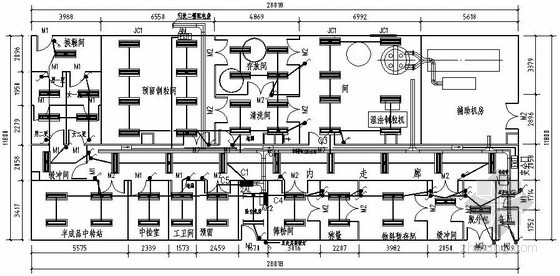 生产车间电气图纸资料下载-大楼生产车间电气施工图纸
