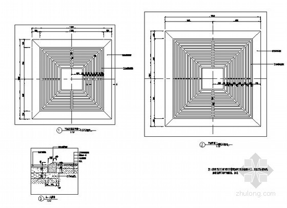 树池盖板节点大样图资料下载-树池及盖板节点详图