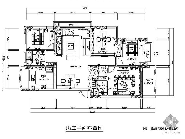 新简欧四室二厅装修图资料下载-新古典四室二厅装修图