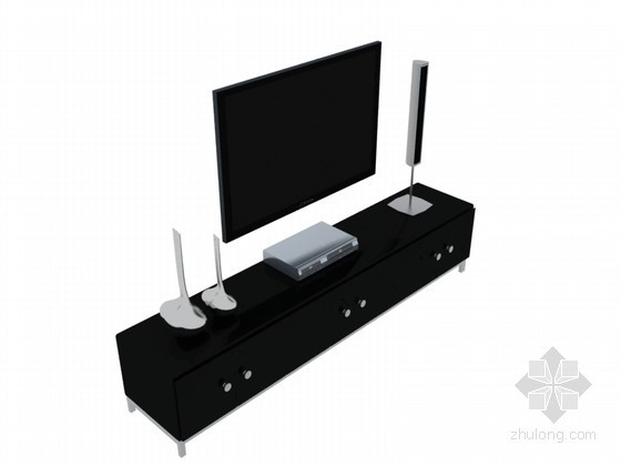电视柜简约现代简约现代资料下载-现代电视柜3D模型下载