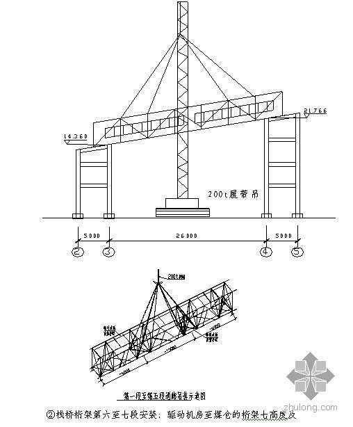钢结构压型钢板复合楼面资料下载-包头某煤制烯烃项目输煤系统栈桥钢结构施工方案