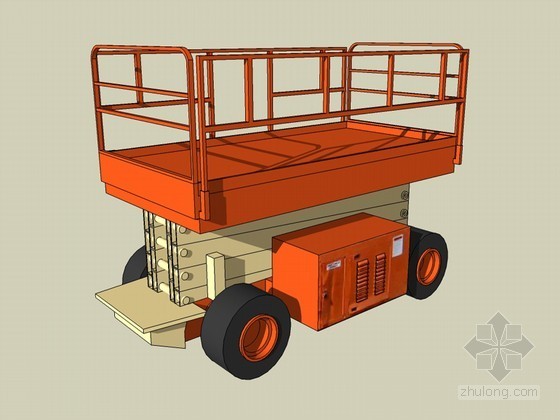 工程车维修保养资料下载-工程车SketchUp模型下载